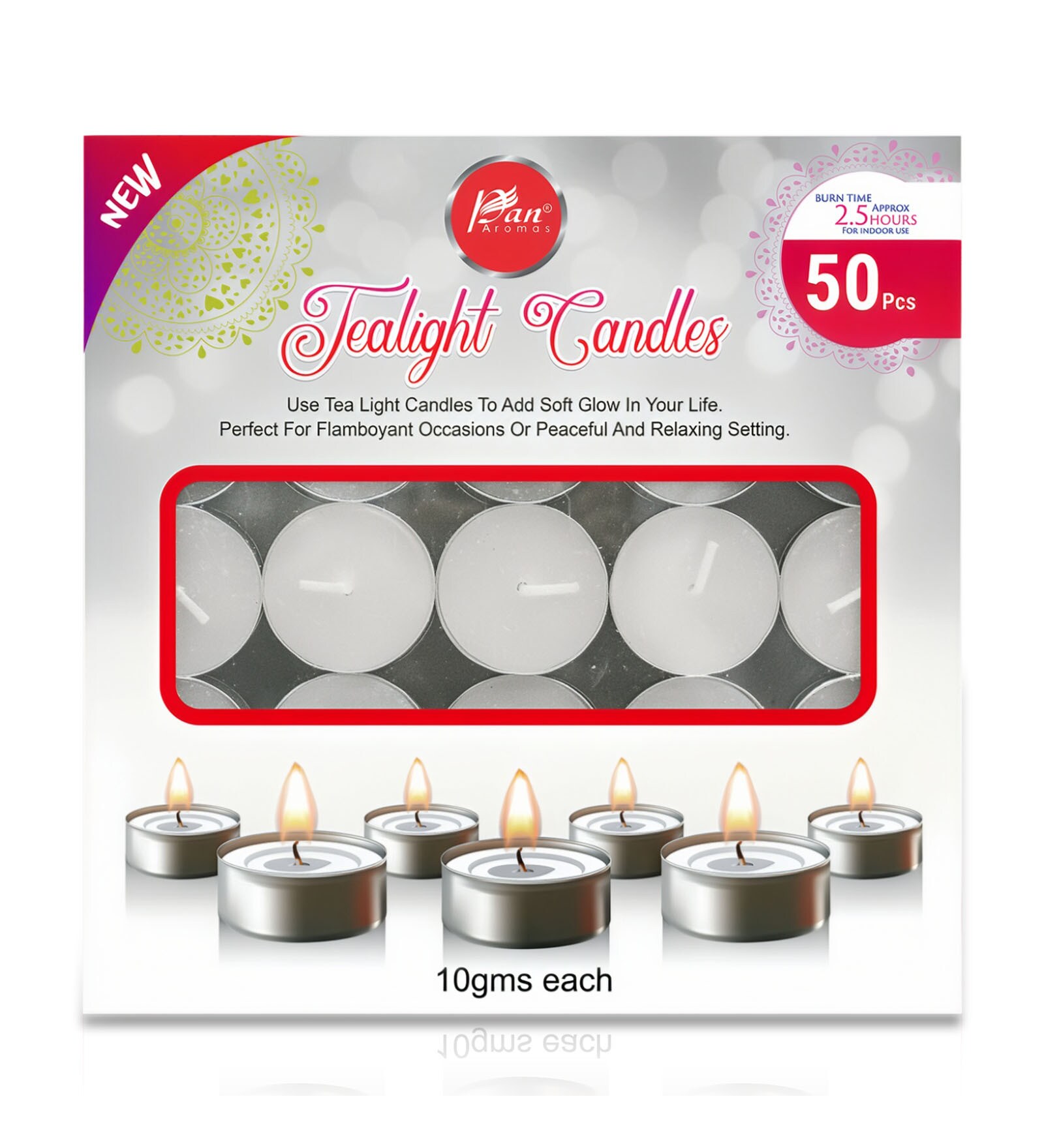 Unscented 50 Pack Tealight