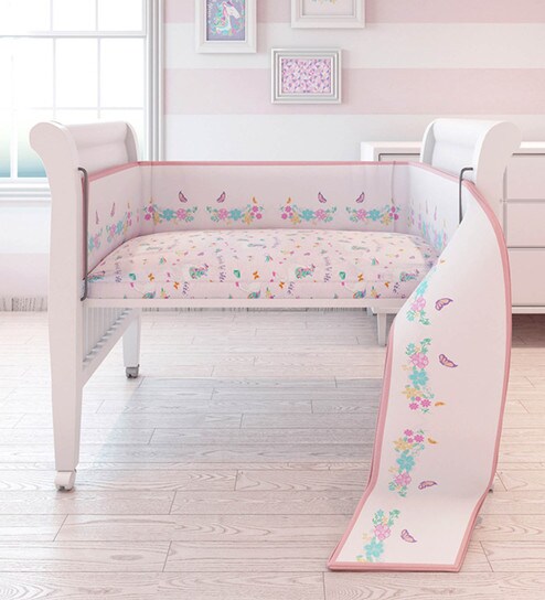 Buy Unicorn Organic Cotton Full Bumper In Multicolour By Fancy