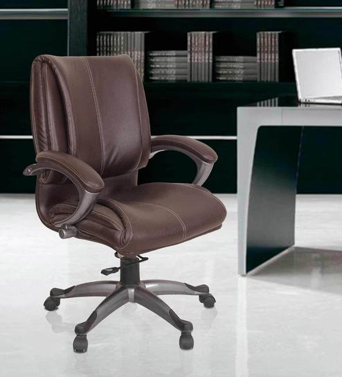 Unique Brown Colour Ergonomic Chair By Adiko System