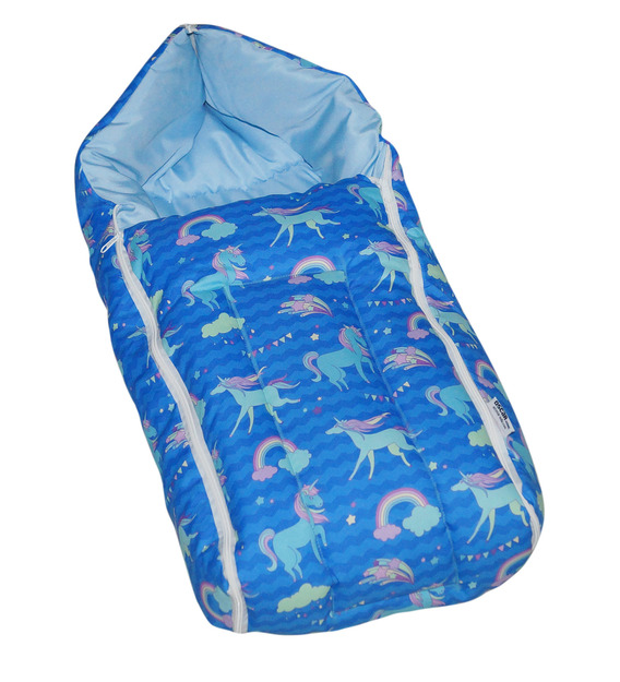 blue baby sleeping bag