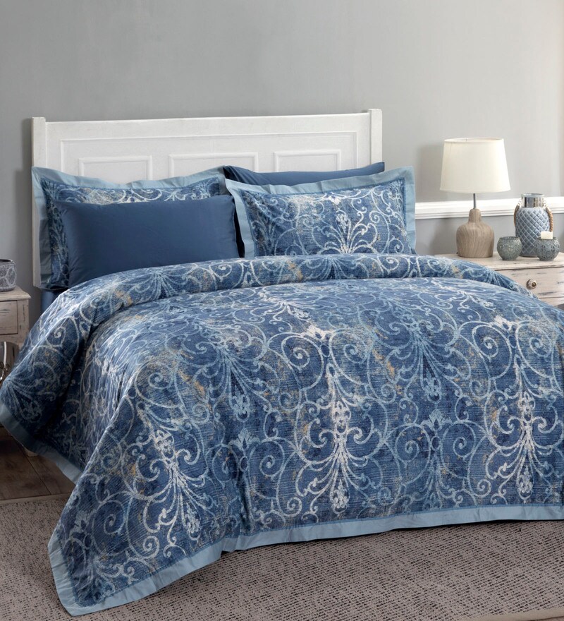 Buy Unravelled 100 Cotton Double Bed Duvet Cover By Maspar Online