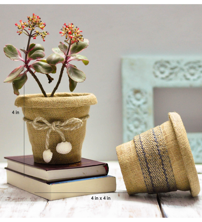 jute flower pots