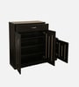 Unagi 15-Pairs Shoe Cabinet In Wenge Finish With Seating