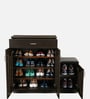 Unagi 15-Pairs Shoe Cabinet In Wenge Finish With Seating