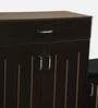 Unagi 15-Pairs Shoe Cabinet In Wenge Finish With Seating