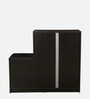 Unagi 15-Pairs Shoe Cabinet In Wenge Finish With Seating