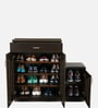 Unagi 15-Pairs Shoe Cabinet In Wenge Finish With Seating
