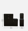 Unagi 15-Pairs Shoe Cabinet In Wenge Finish With Seating