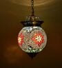 Unica Red Glass Hanging Light