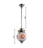 Unica Red Glass Hanging Light