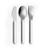 Unicorn Blue Stainless Steel (Set of 4) Pocket Knife & Fork Set