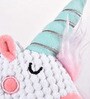 Unicorn White & Pink Fabric Squeaky Plush Dog Toy