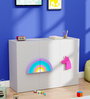 Unicorn'S Playground Kids Storage Cabinet in Grey Colour