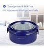Varmora UniQ | Stainless Steel Lunch Box with outer Plasic| Double Walled PUF Insulated | Airtight & Leak Proof | BPA Free- 620ml- Blue