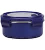 Varmora UniQ | Stainless Steel Lunch Box with outer Plasic| Double Walled PUF Insulated | Airtight & Leak Proof | BPA Free- 620ml- Blue