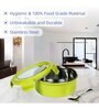 Varmora UniQ | Stainless Steel Lunch Box with outer Plasic| Double Walled PUF Insulated | Airtight & Leak Proof | BPA Free- 620ml- Green