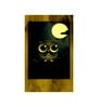 Moon Owl Multicolour MDF 4 Hooks Key Holder