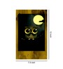 Moon Owl Multicolour MDF 4 Hooks Key Holder