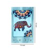 Mandala Elephant Multicolour MDF 4 Hooks Key Holder