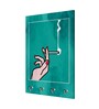 Smoke Multicolour MDF 4 Hooks Key Holder