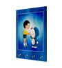 Nobita Doraemon Multicolour MDF 4 Hooks Key Holder