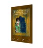 The Worst Part Of Life is Waiting Multicolour MDF 4 Hooks Key Holder