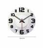 Unique Design  Wood Wall Clock In Grey