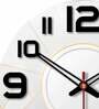 Unique Design  Wood Wall Clock In Grey