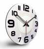 Unique Design  Wood Wall Clock In Grey