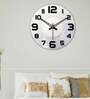 Unique Design  Wood Wall Clock In Grey