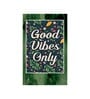 Good Vibes Only Multicolour MDF 4 Hooks Key Holder