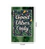 Good Vibes Only Multicolour MDF 4 Hooks Key Holder