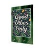 Good Vibes Only Multicolour MDF 4 Hooks Key Holder