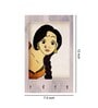 Lady Face Grey MDF 4 Hooks Key Holder