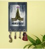 Namaskar Grey MDF 4 Hooks Key Holder