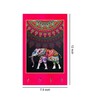 Dercorative Elephant Multicolour MDF 4 Hooks Key Holder