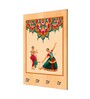 Dancing Lady Multicolour MDF 4 Hooks Key Holder