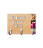 Roese Multicolour MDF 3 Hooks Key Holder