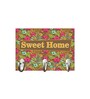 Sweet Home Multicolour MDF 3 Hooks Key Holder