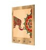 Dercorative Elephant Multicolour MDF 4 Hooks Key Holder