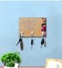 Roese Multicolour MDF 3 Hooks Key Holder