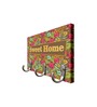 Sweet Home Multicolour MDF 3 Hooks Key Holder