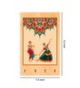 Dancing Lady Multicolour MDF 4 Hooks Key Holder