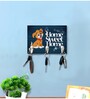 Baby Dog Multicolour MDF 3 Hooks Key Holder