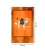 Dercorative Camel Multicolour MDF 4 Hooks Key Holder