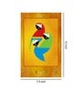 Three Parrot Multicolour MDF 4 Hooks Key Holder