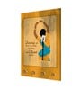 Dancing Lady Yellow MDF 4 Hooks Key Holder