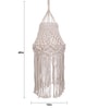 Uniquely Beige Cotton Hanging Light