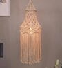 Uniquely Beige Cotton Hanging Light