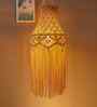 Uniquely Beige Cotton Hanging Light